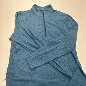 LULULEMON Surge Warm Half 1/2 Zip Stretch - Blue XL